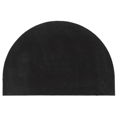 VidaXL Fußmatte halbrund 60x90 cm getuftete Kokosfaser dunkelgrau