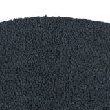 VidaXL Fußmatte halbrund 60x90 cm getuftete Kokosfaser dunkelgrau