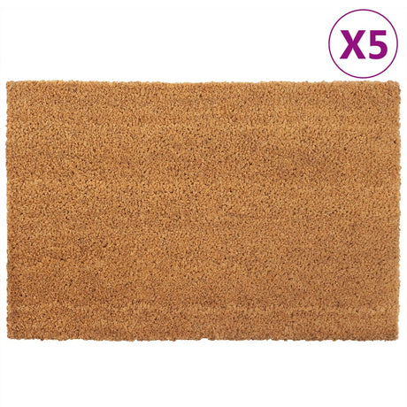 Vidaxx Fußmatten 5 Stück 40x60 cm getuftete Kokosfaser natur