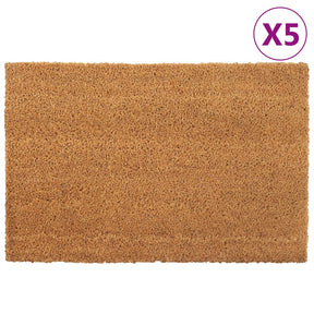 Vidaxx Fußmatten 5 Stück 40x60 cm getuftete Kokosfaser natur