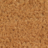 Vidaxx Fußmatte halbrund 60x90 cm getuftete Kokosfaser natur