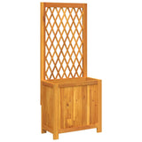 Vidaxx Pflanzgefäß mit Spalier 55x29,5x132 cm aus massivem Akazienholz