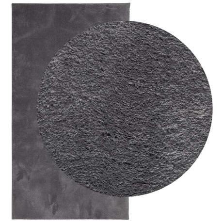 Vidaxx Teppich Huarte Kurzflor weich waschbar 80x150 cm Anthrazit