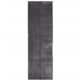 VidaXL Teppich Huarte Kurzflor weich waschbar 80x250 cm Anthrazit
