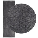 VidaXL Teppich Huarte Kurzflor weich waschbar 80x250 cm Anthrazit