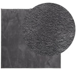 VidaXL Teppich Huarte Kurzflor weich waschbar 120x120 cm Anthrazit