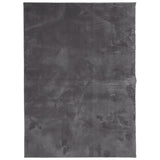 VidaXL Teppich Huarte Kurzflor weich waschbar 120x170 cm Anthrazit