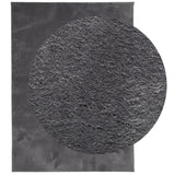 VidaXL Teppich Huarte Kurzflor weich waschbar 140x200 cm Anthrazit
