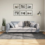 VidaXL Teppich Huarte Kurzflor weich waschbar 140x200 cm Anthrazit