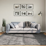 VidaXL Teppich Huarte Kurzflor weich waschbar 200x200 cm Anthrazit