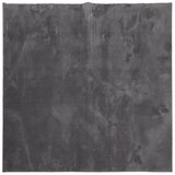 VidaXL Teppich Huarte Kurzflor weich waschbar 240x240 cm Anthrazit