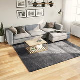 VidaXL Teppich Huarte Kurzflor weich waschbar 240x240 cm Anthrazit