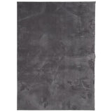 VidaXL Teppich Huarte Kurzflor weich waschbar 240x340 cm Anthrazit