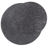 Vidaxl Teppich Huarte Kurzflor weich waschbar ø 80 cm Anthrazit
