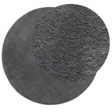 Vidaxl Teppich Huarte Kurzflor weich waschbar ø 100 cm Anthrazit