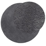 Vidaxl Teppich Huarte Kurzflor weich waschbar ø 120 cm Anthrazit
