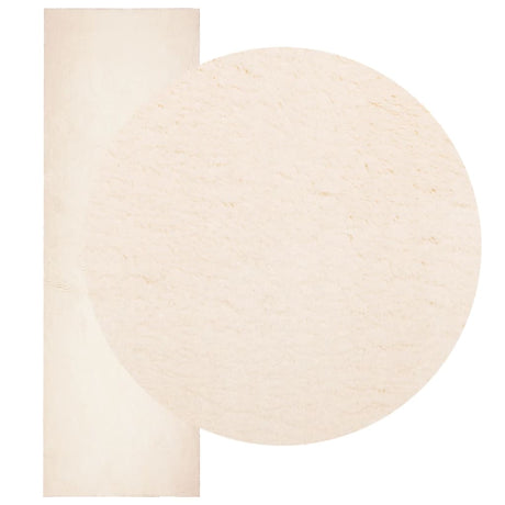VidaXL Teppich Huarte Kurzflor weich waschbar 80x250 cm Beige
