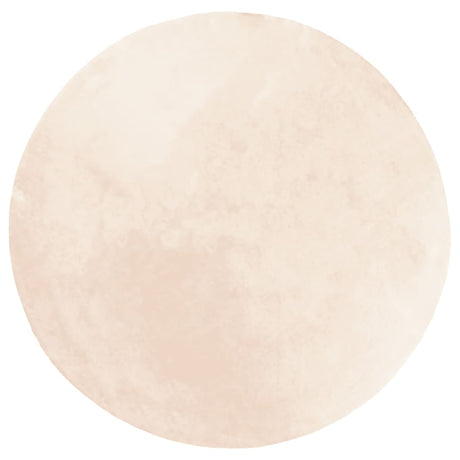 Vidaxl Teppich Huarte Kurzflor weich waschbar ø 80 cm Beige