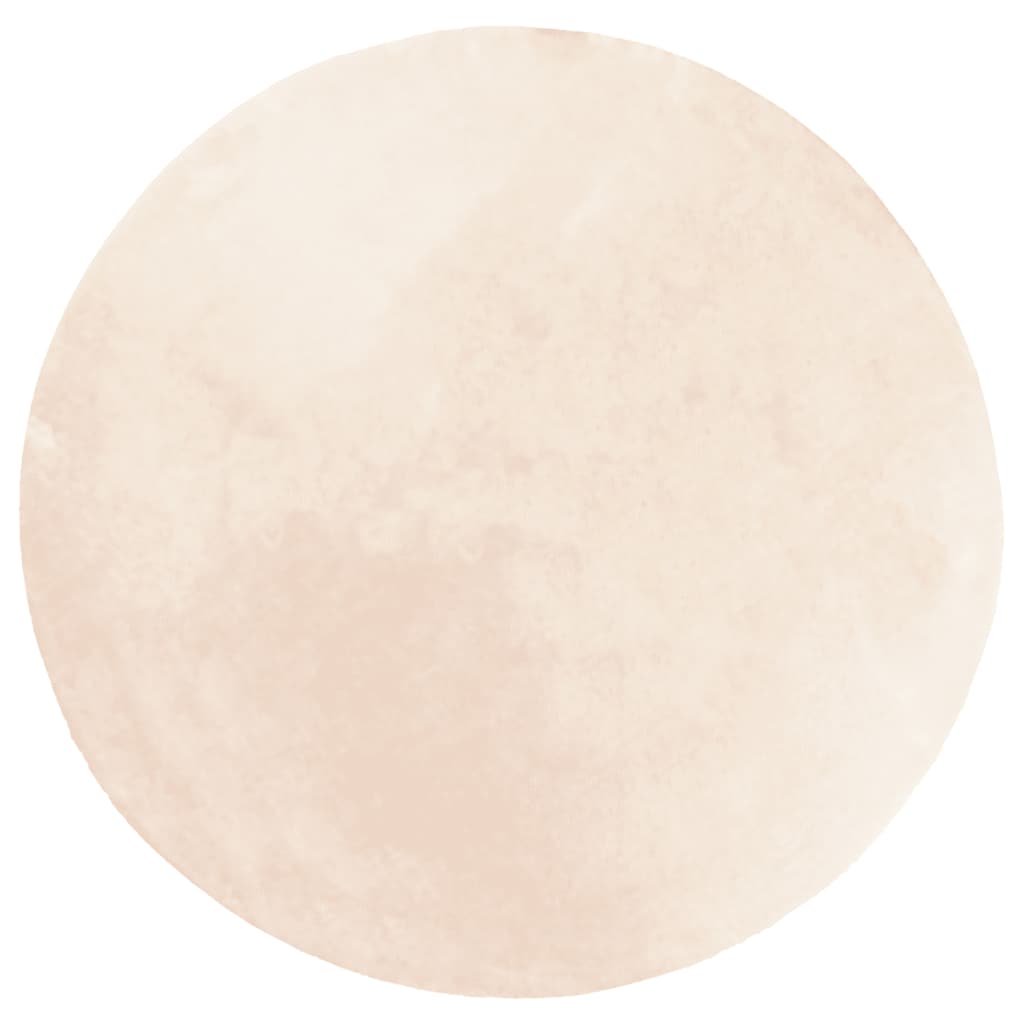 Vidaxl Teppich Huarte Kurzflor weich waschbar ø 100 cm Beige
