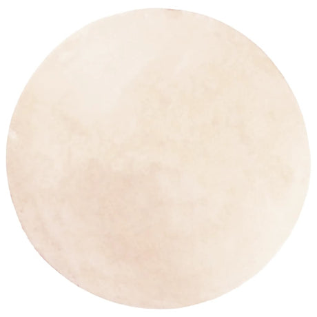 Vidaxl Teppich Huarte Kurzflor weich waschbar ø 160 cm Beige