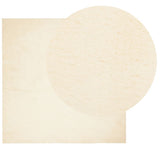 VidaXL Teppich Huarte Kurzflor weich waschbar 120x120 cm Creme