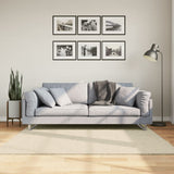 VidaXL Teppich Huarte Kurzflor weich waschbar 160x160 cm Creme