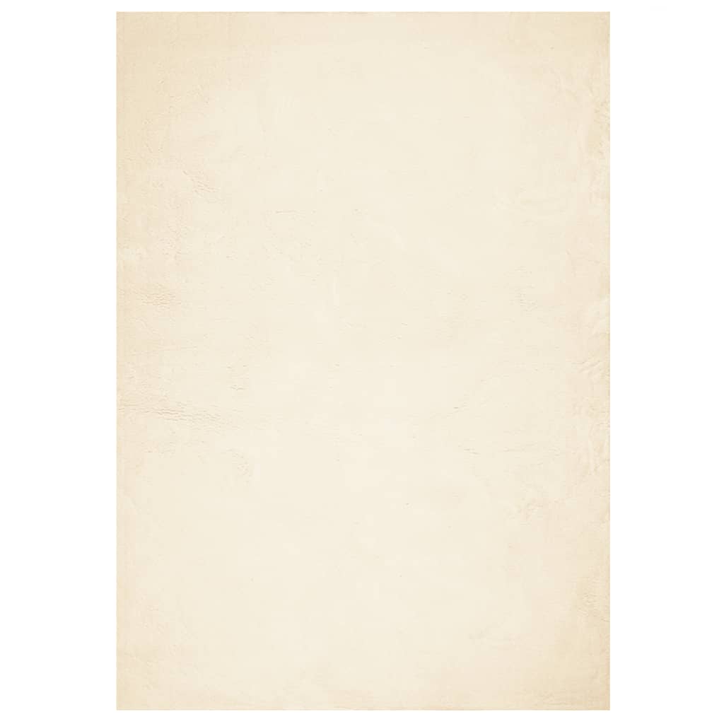 Vidaxx Teppich Huarte Kurzflor weich waschbar 160x230 cm Creme