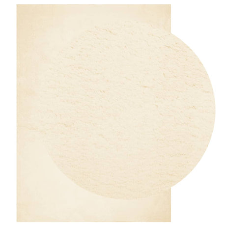 VidaXL Teppich Huarte Kurzflor weich waschbar 200x280 cm Creme