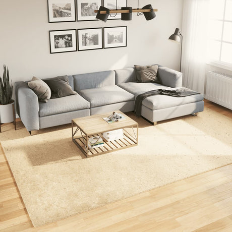 Vidaxx Teppich Huarte Kurzflor weich waschbar 240x340 cm Creme