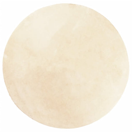 Vidaxl Teppich Huarte Kurzflor weich waschbar ø 80 cm Creme