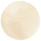 Vidaxl Teppich Huarte Kurzflor weich waschbar ø 100 cm Creme