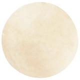 Vidaxl Teppich Huarte Kurzflor weich waschbar ø 160 cm Creme