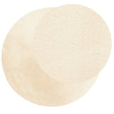 Vidaxl Teppich Huarte Kurzflor weich waschbar ø 200 cm Creme