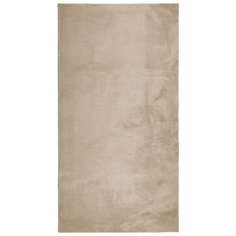 Vidaxx Teppich Huarte Kurzflor weich waschbar 60x110 cm sandfarben