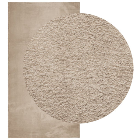 Vidaxx Teppich Huarte Kurzflor weich waschbar 60x110 cm sandfarben