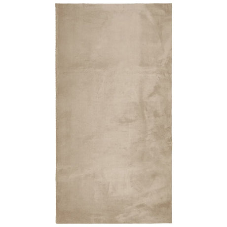 Vidaxx Teppich Huarte Kurzflor weich waschbar 80x150 cm sandfarben