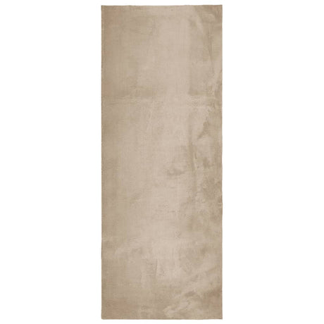 Vidaxx Teppich Huarte Kurzflor weich waschbar 80x200 cm sandfarben