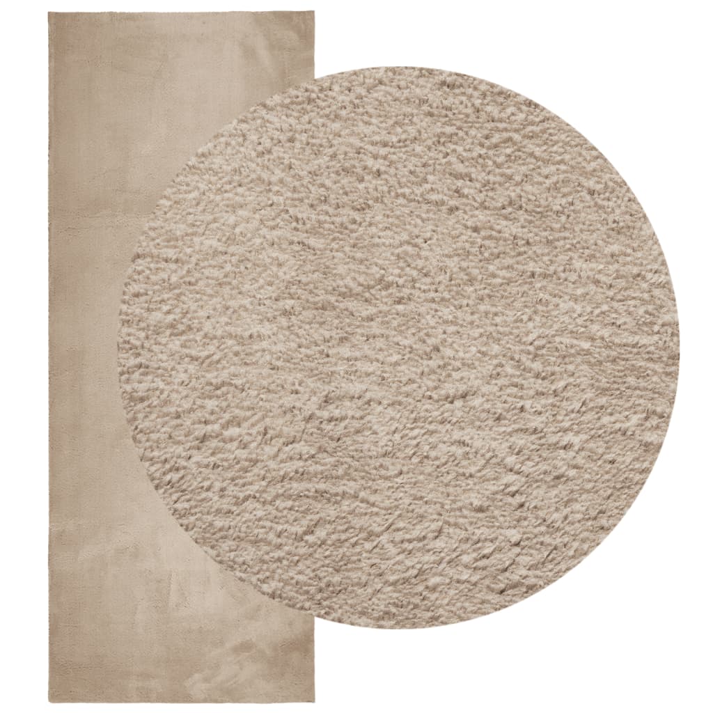 Vidaxx Teppich Huarte Kurzflor weich waschbar 80x200 cm sandfarben