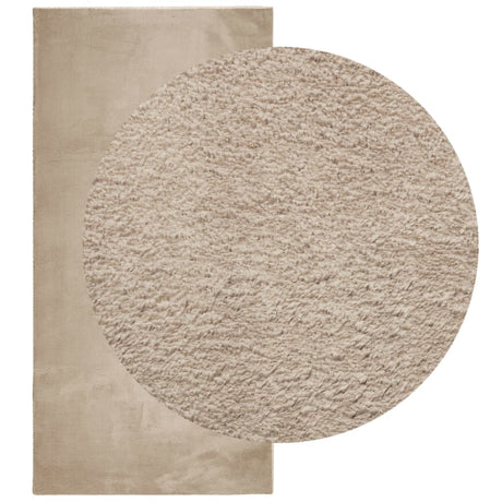 Vidaxx Teppich Huarte Kurzflor weich waschbar 100x200cm sandfarben