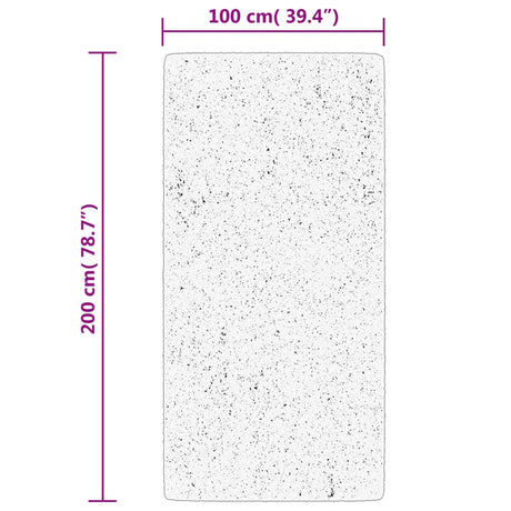 Vidaxx Teppich Huarte Kurzflor weich waschbar 100x200cm sandfarben