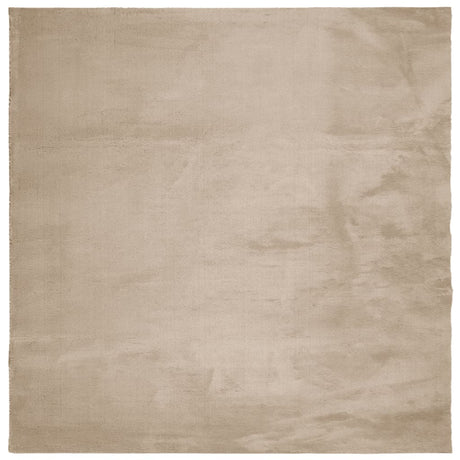 Vidaxx Teppich Huarte Kurzflor weich waschbar 160x160cm sandfarben