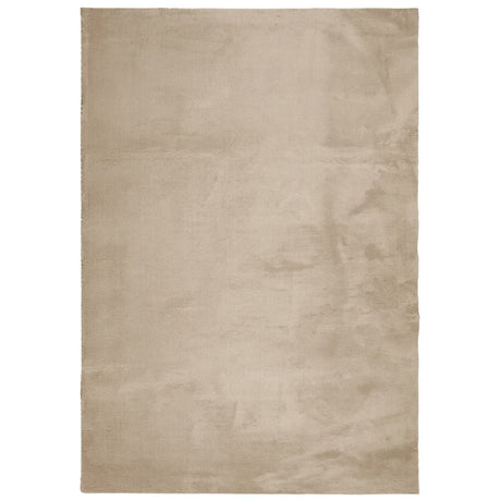Vidaxx Teppich Huarte Kurzflor weich waschbar 160x230cm sandfarben