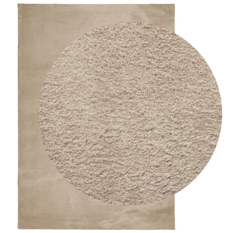 Vidaxx Teppich Huarte Kurzflor weich waschbar 160x230cm sandfarben