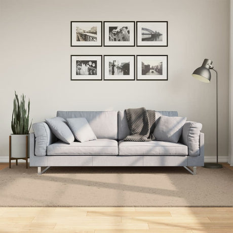 Vidaxx Teppich Huarte Kurzflor weich waschbar 160x230cm sandfarben