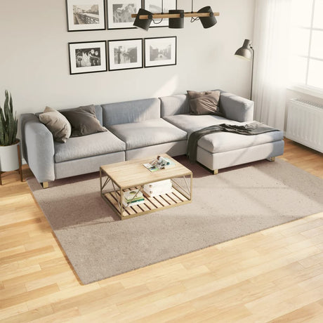 VidaXL Teppich Huarte Kurzflor weich waschbar 200x280cm sandfarben