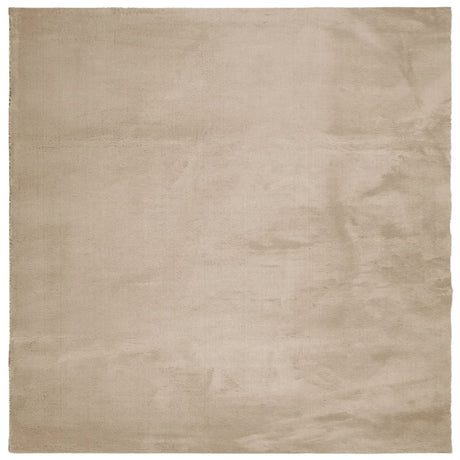 Vidaxx Teppich Huarte Kurzflor weich waschbar 240x240cm sandfarben