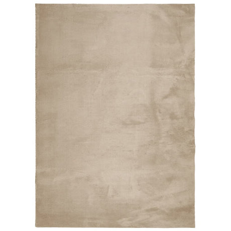 VidaXL Teppich HUARTE Kurzflor weich waschbar 240x340cm sandfarben