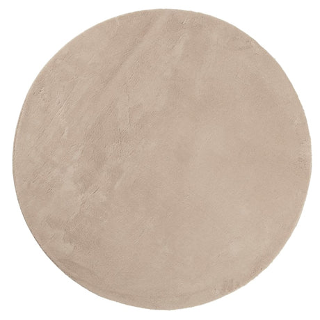 Vidaxl Teppich Huarte Kurzflor weich waschbar ø 100 cm sandfarben