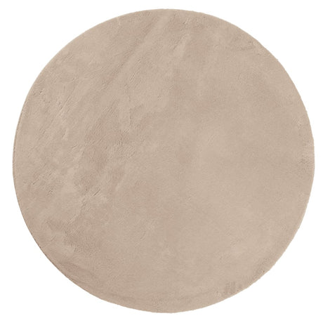 Vidaxl Teppich Huarte Kurzflor weich waschbar ø 120 cm sandfarben
