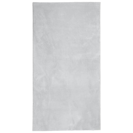 Vidaxx Teppich Huarte Kurzflor weich waschbar 60x110 cm grau